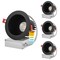 Luxrite 4 Inch Regressed LED Recessed Downlight 5CCT 2700K-5000K 18W 1500LM Dimmable Wet Rated Black, 4PK LR24930 LR24935-4PK - alternate 1